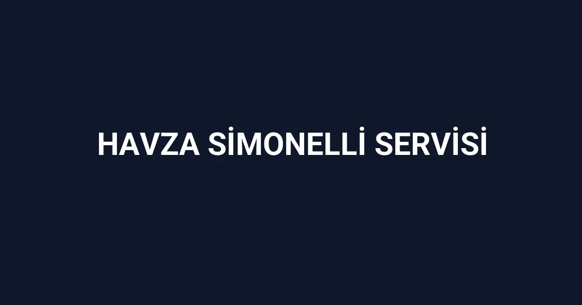 Havza Simonelli Servisi